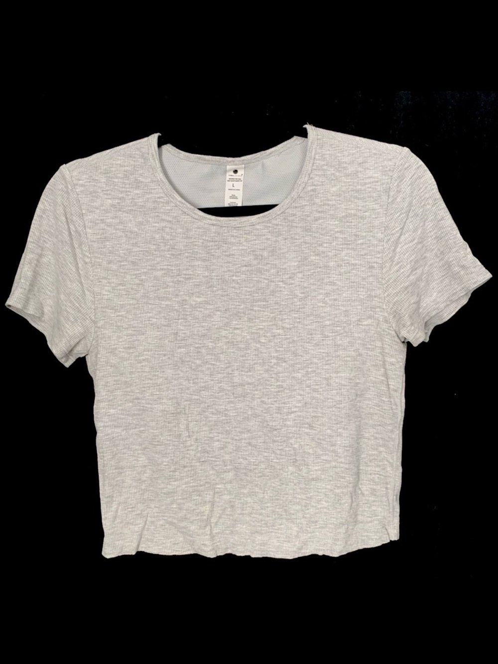 Yogalicious Heavenly Rib Tara Crop Short Sleeve Top